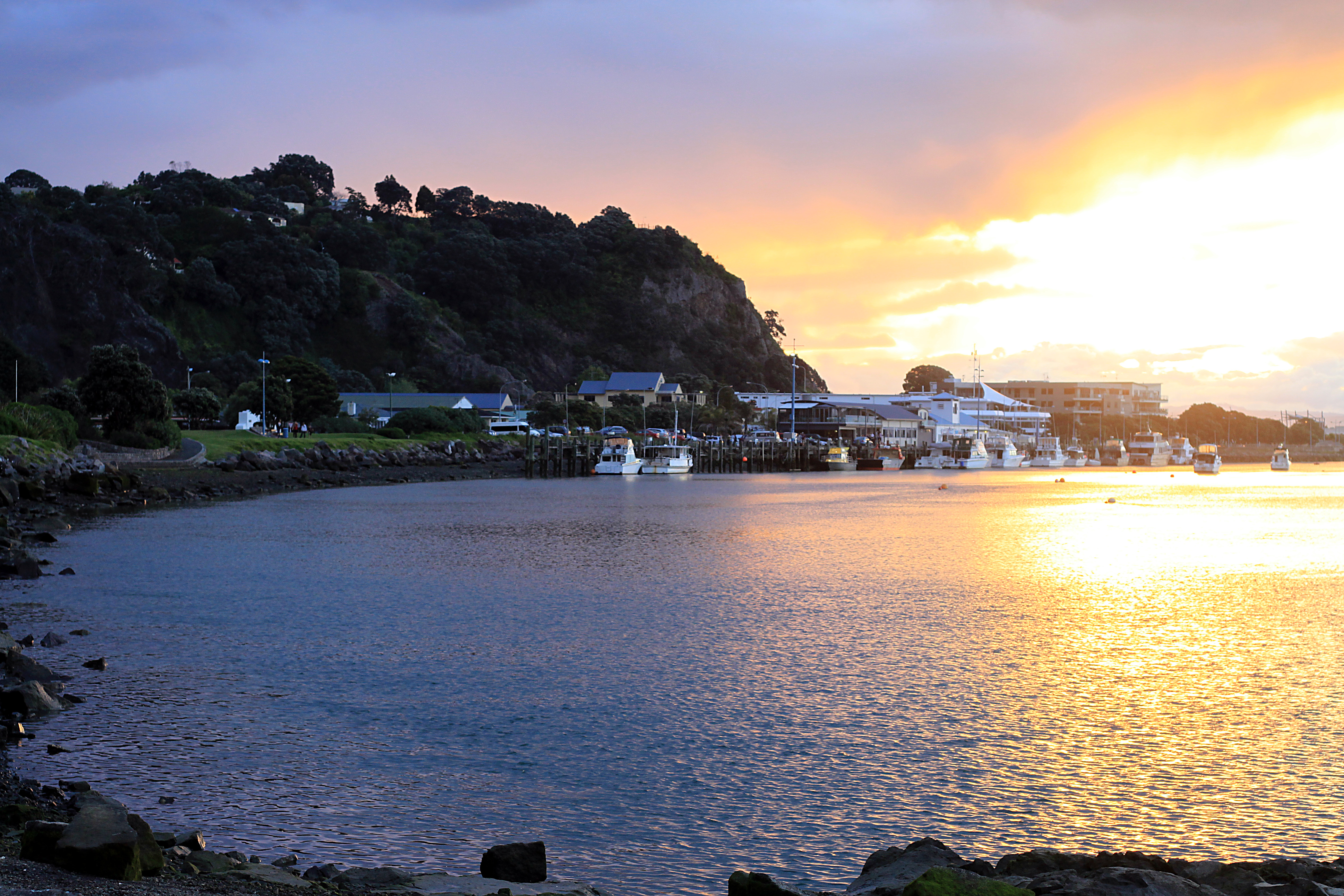 Sunset with your campervan in New Zealand