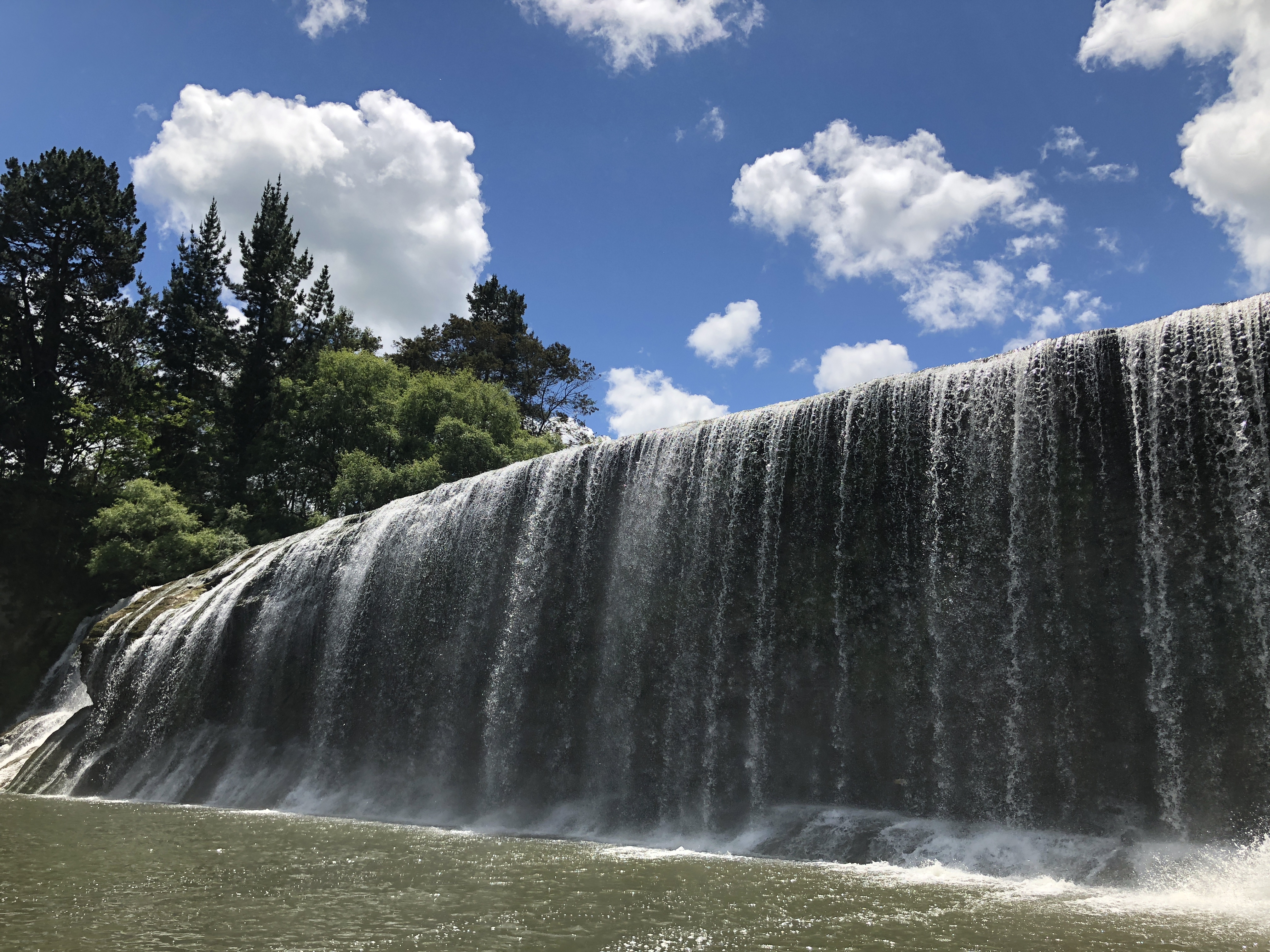 Rere Falls near Gisborne is a great place to take a break from driving your campervan
