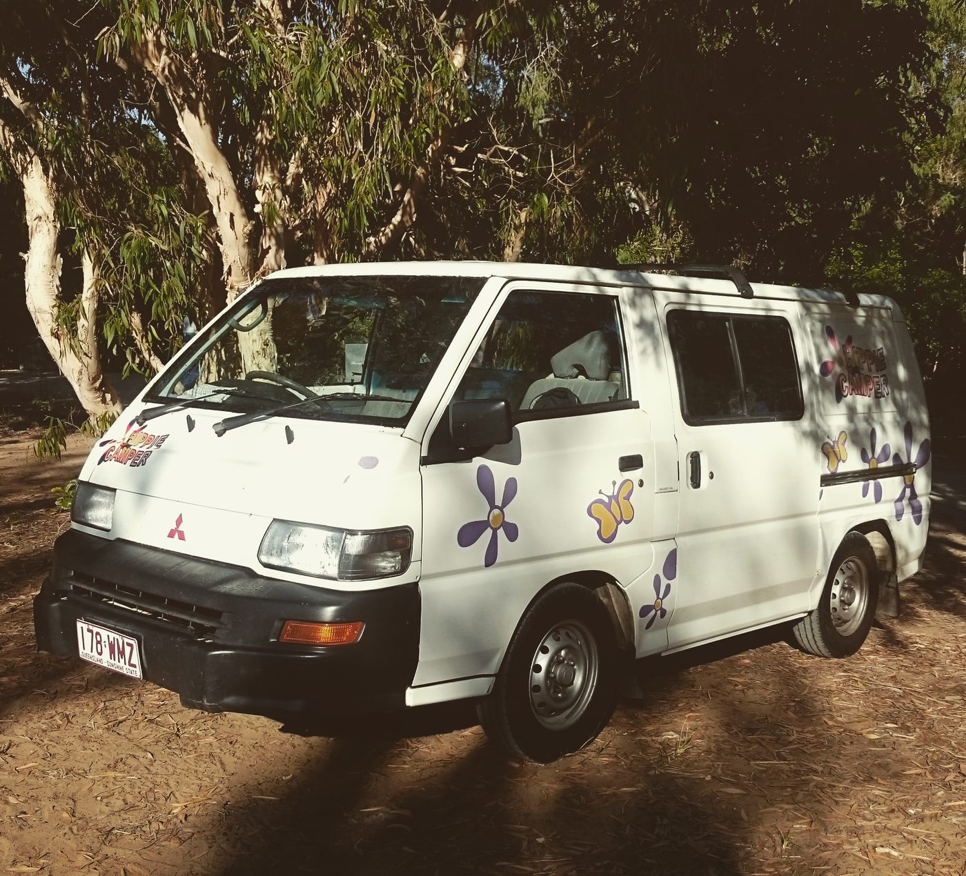 Campervan on an Australian road