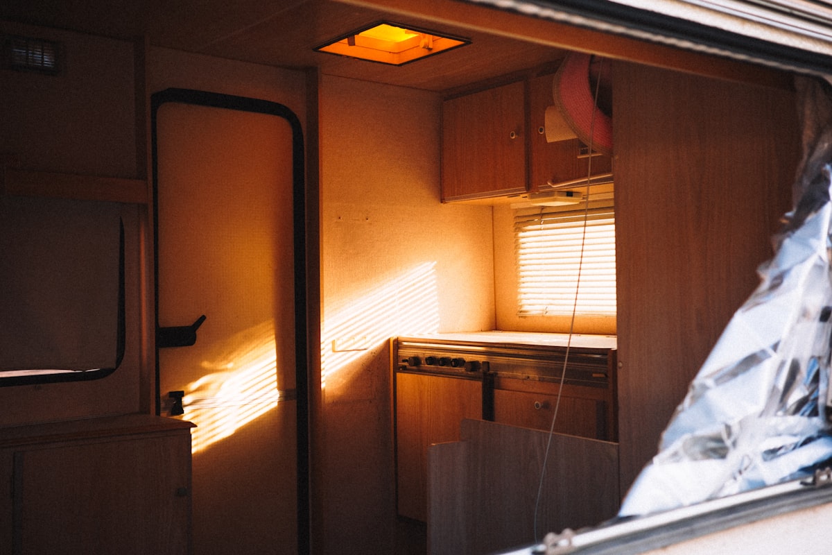 Campervan hire sydney kitchen view