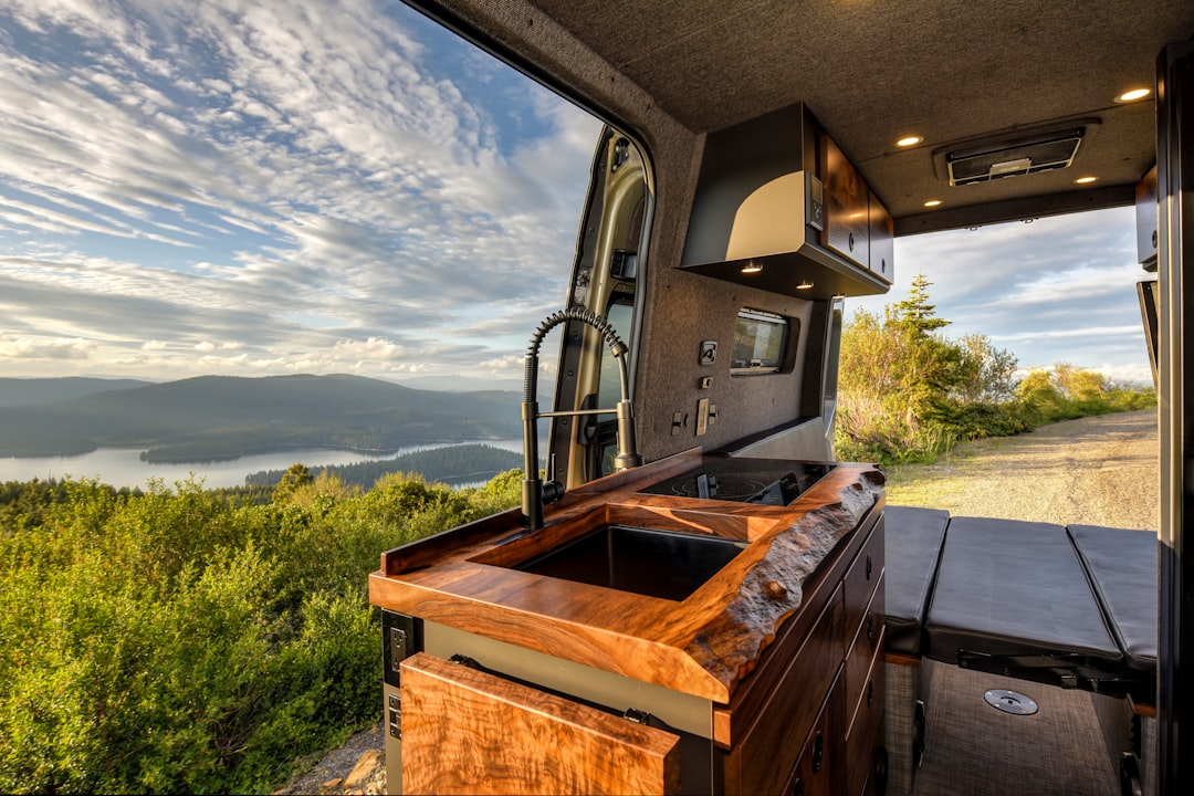 Campervan hire sydney kitchen view